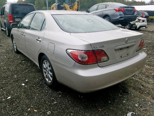 JTHBA30G945031906 - 2004 LEXUS ES 330 SILVER photo 3