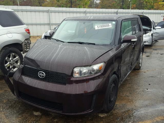 JTLKE50E181025888 - 2008 TOYOTA SCION XB Bordo foto 2