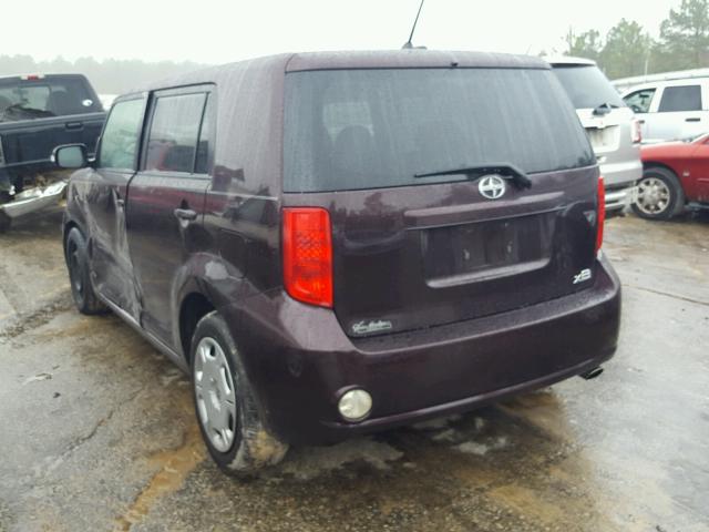 JTLKE50E181025888 - 2008 TOYOTA SCION XB Bordo foto 3