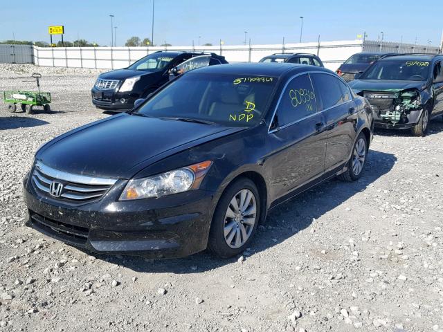 1HGCP2F86CA138319 - 2012 HONDA ACCORD EXL BLACK photo 2