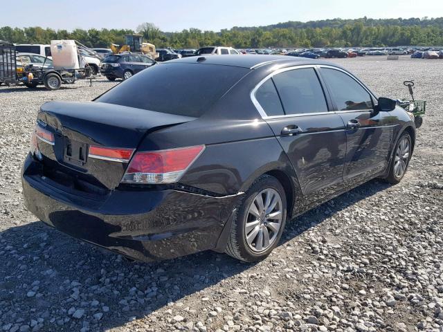 1HGCP2F86CA138319 - 2012 HONDA ACCORD EXL BLACK photo 4