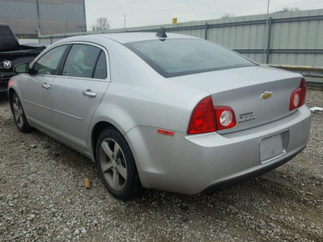 1G1ZC5EU8CF384854 - 2012 CHEVROLET MALIBU 1LT SILVER photo 3