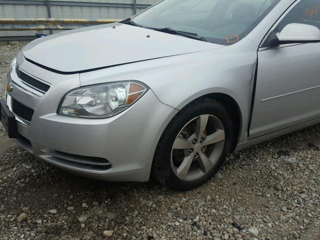 1G1ZC5EU8CF384854 - 2012 CHEVROLET MALIBU 1LT SILVER photo 9