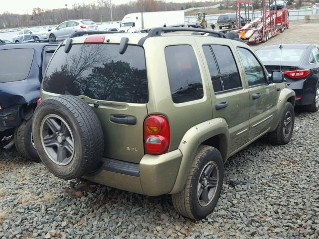 1J4GL38K53W581293 - 2003 JEEP LIBERTY RE GREEN photo 4