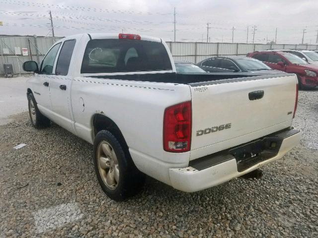 1D7HA18N43S201355 - 2003 DODGE RAM 1500 S WHITE photo 3