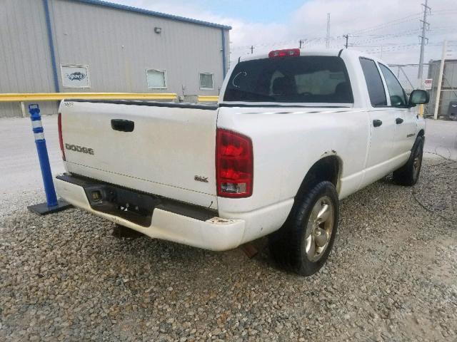 1D7HA18N43S201355 - 2003 DODGE RAM 1500 S WHITE photo 4