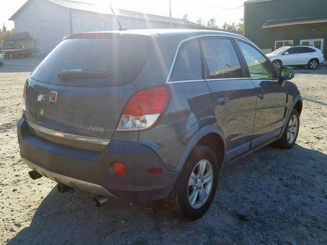 3GSDL43N38S522508 - 2008 SATURN VUE XE BLUE photo 4