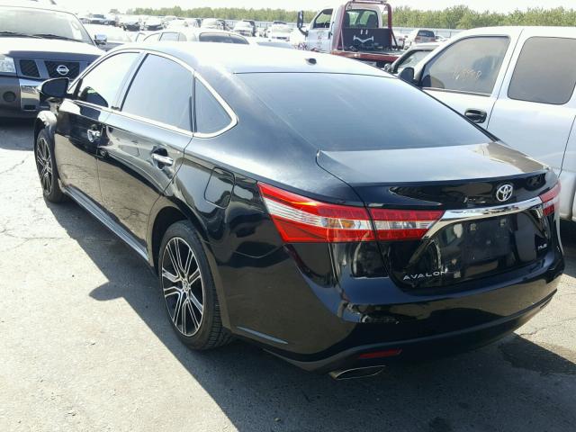 4T1BK1EB3FU154511 - 2015 TOYOTA AVALON XLE BLACK photo 3