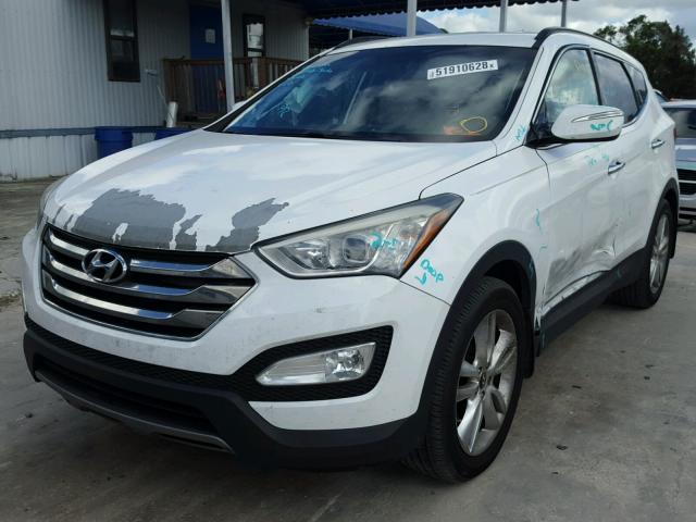 5XYZU3LA2DG070035 - 2013 HYUNDAI SANTA FE S WHITE photo 2