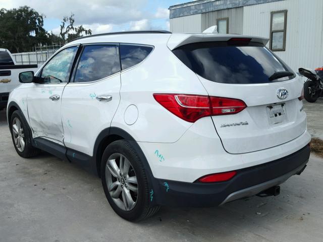 5XYZU3LA2DG070035 - 2013 HYUNDAI SANTA FE S WHITE photo 3