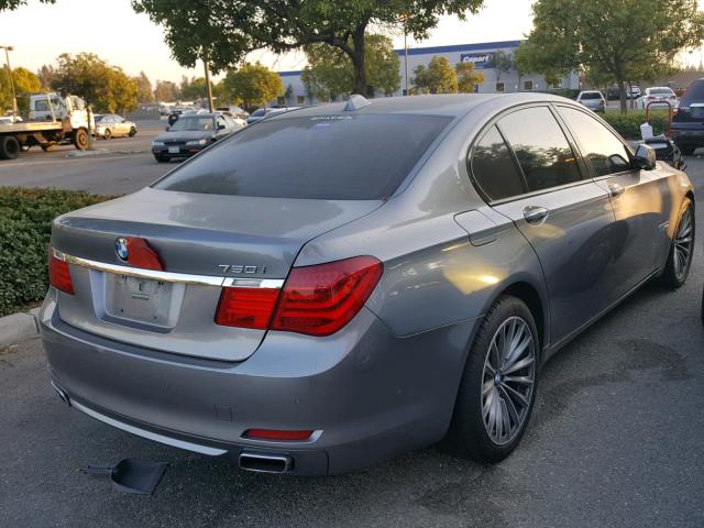 WBAKA83599CY35485 - 2009 BMW 750 I GRAY photo 4