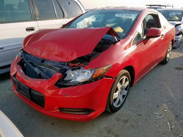 2HGFG3B86CH556292 - 2012 HONDA CIVIC EX RED photo 2