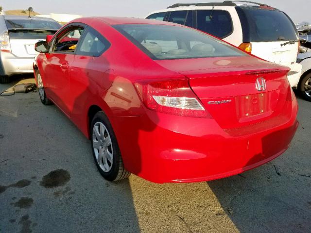 2HGFG3B86CH556292 - 2012 HONDA CIVIC EX RED photo 3