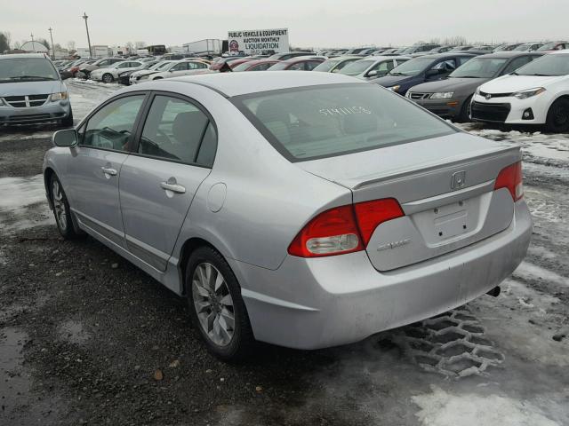 2HGFA1F04AH004605 - 2010 HONDA CIVIC EXL SILVER photo 3