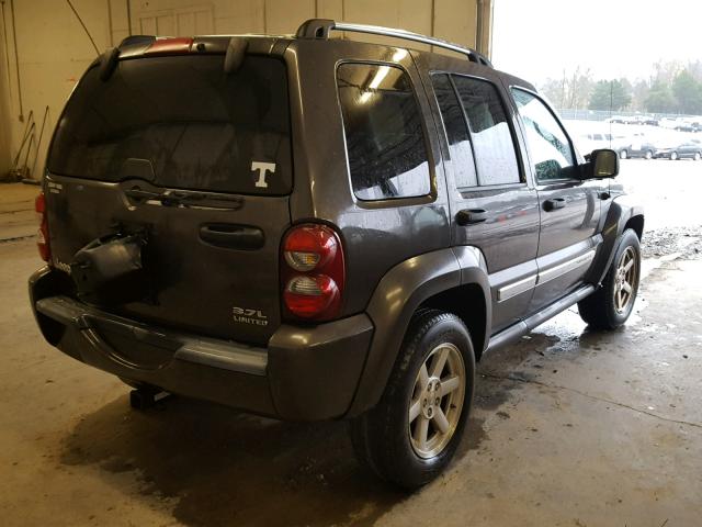 1J4GK58K06W100742 - 2006 JEEP LIBERTY LI GRAY photo 4