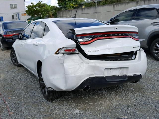 1C3CDFBBXGD529546 - 2016 DODGE DART SXT WHITE photo 3