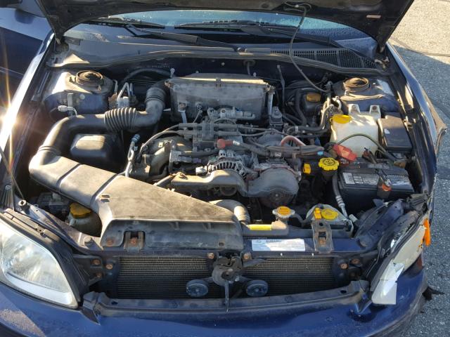 4S3BE635537210755 - 2003 SUBARU LEGACY L BLUE photo 7