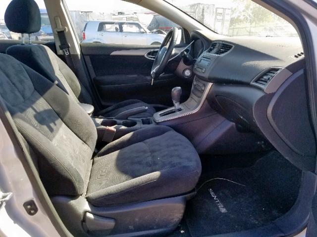 3N1AB7AP3DL667918 - 2013 NISSAN SENTRA S SILVER photo 5