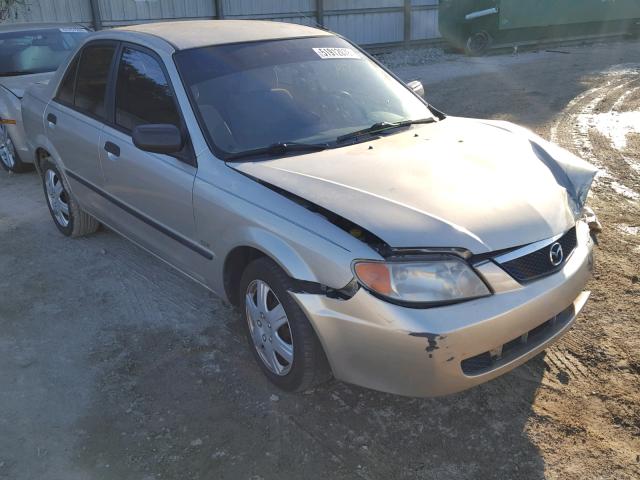 JM1BJ225321567679 - 2002 MAZDA PROTEGE DX BEIGE photo 1