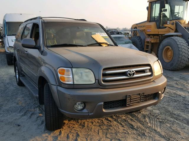 5TDZT38A54S233856 - 2004 TOYOTA SEQUOIA LI GRAY photo 1