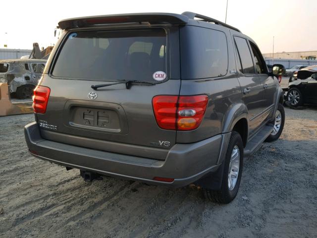 5TDZT38A54S233856 - 2004 TOYOTA SEQUOIA LI GRAY photo 4