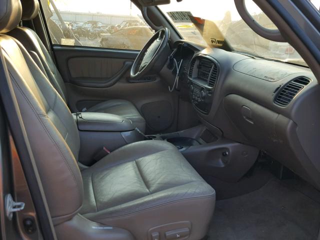 5TDZT38A54S233856 - 2004 TOYOTA SEQUOIA LI GRAY photo 5