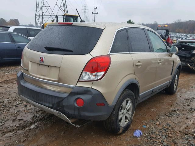 3GSCL33P98S537246 - 2008 SATURN VUE XE GOLD photo 4
