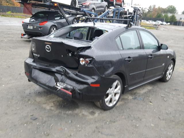 JM1BK323071714100 - 2007 MAZDA 3 S BLACK photo 4