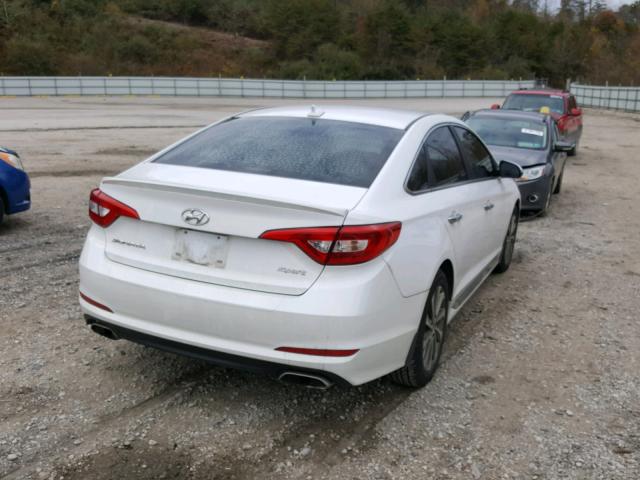 5NPE34AF4FH118894 - 2015 HYUNDAI SONATA SPO WHITE photo 4