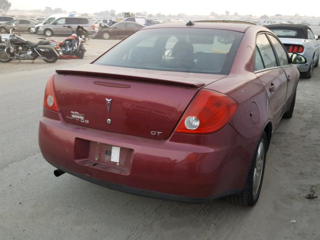 1G2ZH548454133118 - 2005 PONTIAC G6 GT RED photo 4