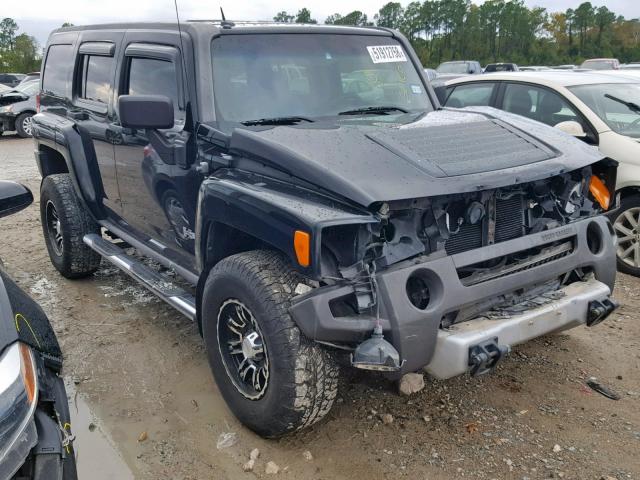 5GTEN13E298146475 - 2009 HUMMER H3 BLACK photo 1