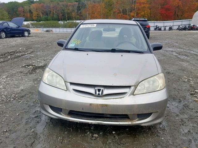 2HGES165X4H562225 - 2004 HONDA CIVIC LX TAN photo 9