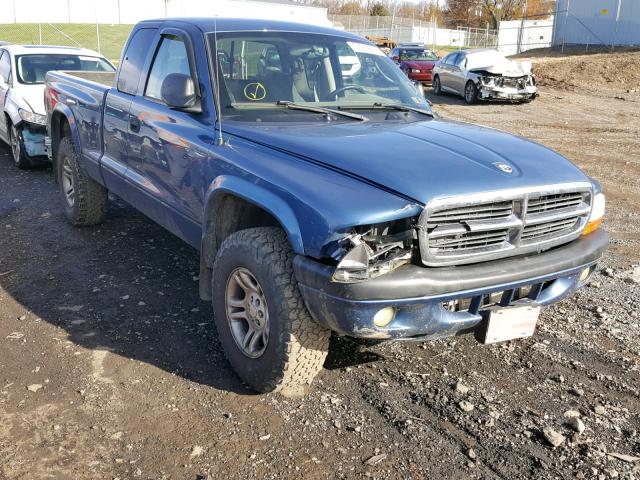 1D7HG32NX4S630696 - 2004 DODGE DAKOTA SPO BLUE photo 1