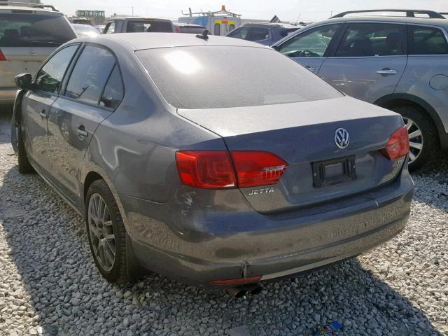 3VWLL7AJ8EM305722 - 2014 VOLKSWAGEN JETTA TDI GRAY photo 3