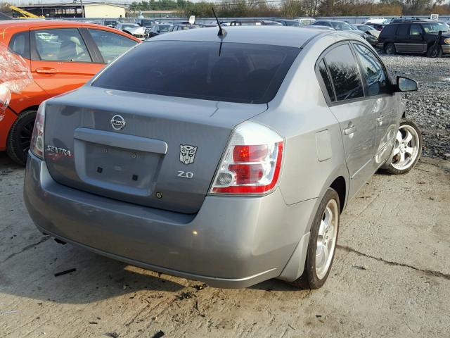 3N1AB61E67L691255 - 2007 NISSAN SENTRA 2.0 GRAY photo 4