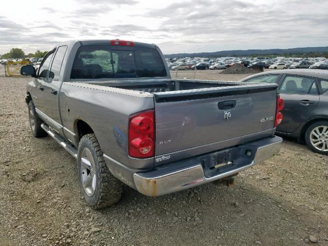 1D7HU18297J588767 - 2007 DODGE RAM 1500 S GRAY photo 3