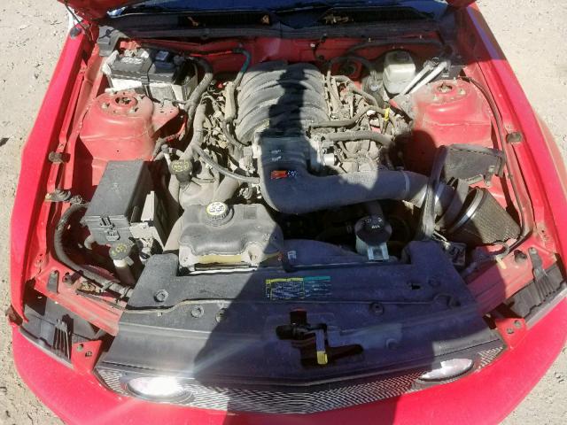 1ZVFT85HX55176611 - 2005 FORD MUSTANG GT RED photo 7