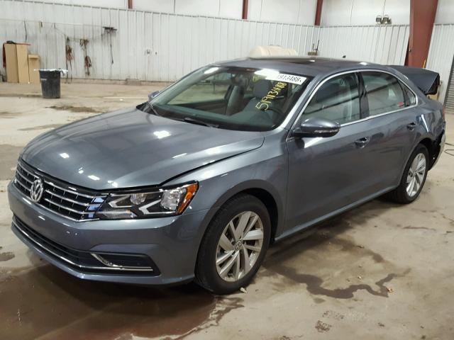 1VWBA7A39JC011065 - 2018 VOLKSWAGEN PASSAT SE GRAY photo 2