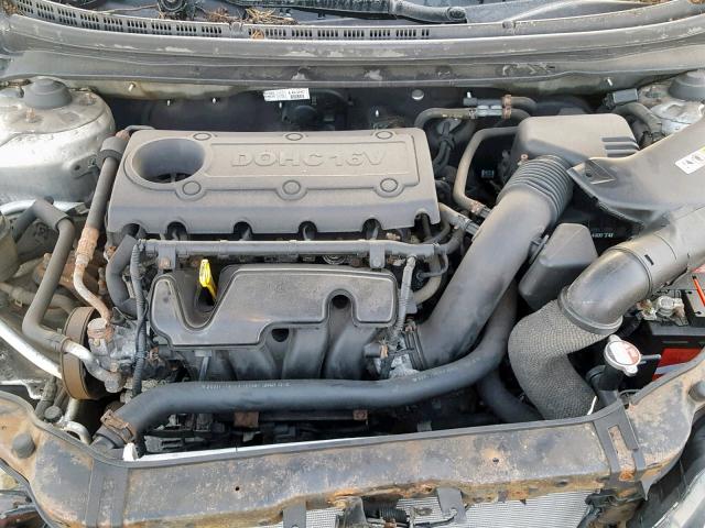 KNAFU4A21D5645509 - 2013 KIA FORTE EX SILVER photo 7