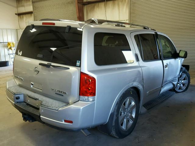 5N1AA0NE8BN601521 - 2011 NISSAN ARMADA PLA SILVER photo 4