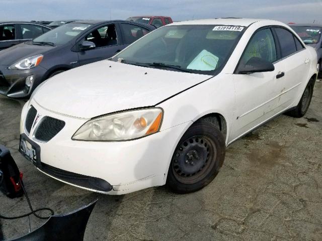 1G2ZF58B474192457 - 2007 PONTIAC G6 VALUE L WHITE photo 2