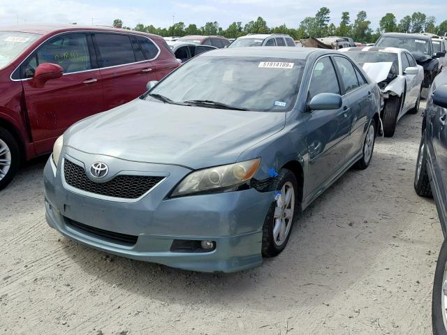 4T1BE46K87U645536 - 2007 TOYOTA CAMRY CE BLUE photo 2