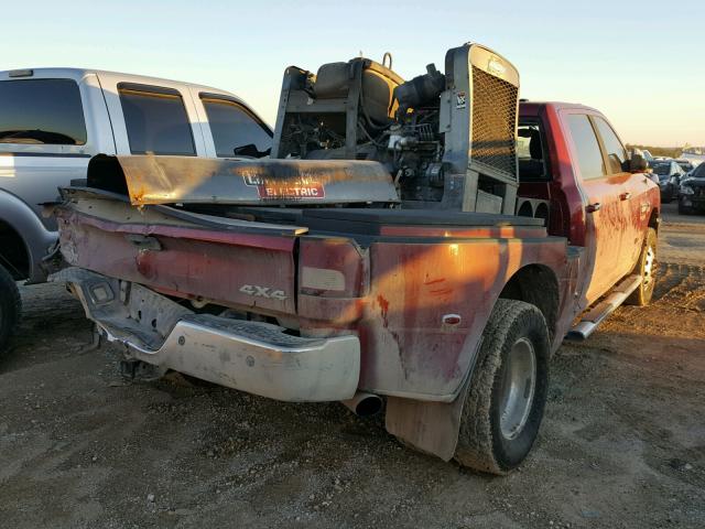 3C63DRHLXCG228213 - 2012 DODGE RAM 3500 S RED photo 4