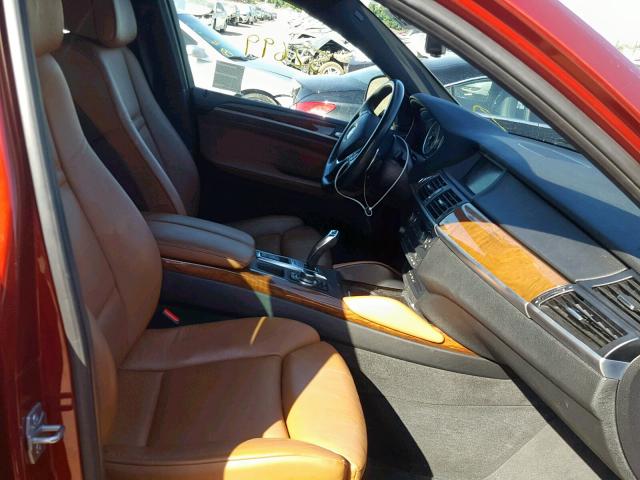 5UXFG2C56DL785524 - 2013 BMW X6 XDRIVE3 RED photo 5