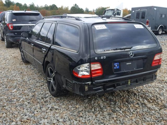 WDBJH65J82B433914 - 2002 MERCEDES-BENZ E 320 BLACK photo 3