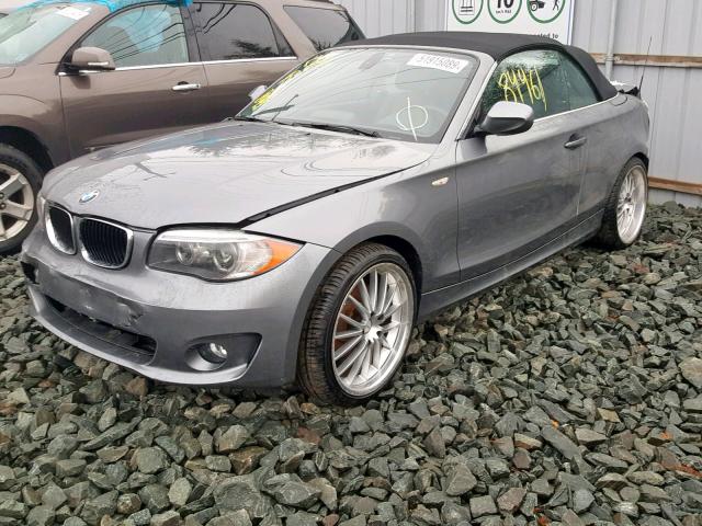 WBAUL7C59CVM83632 - 2012 BMW 128 I GRAY photo 2