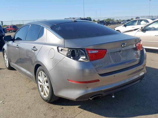 5XXGN4A73EG260725 - 2014 KIA OPTIMA EX GRAY photo 3