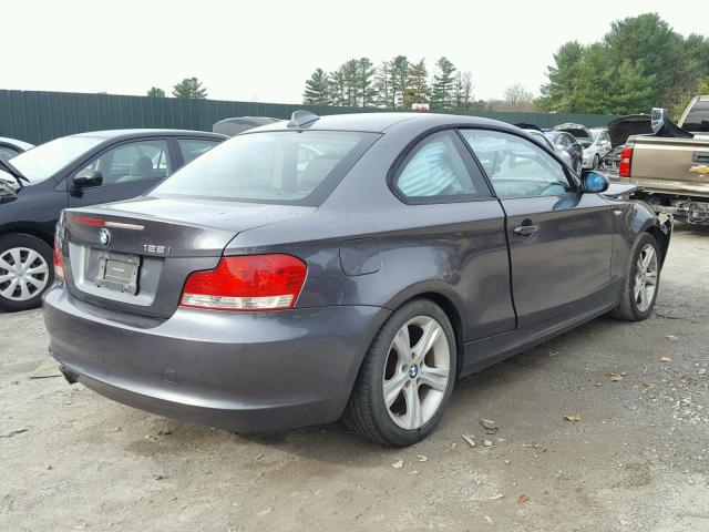 WBAUP735X8VF09802 - 2008 BMW 128 I GRAY photo 4