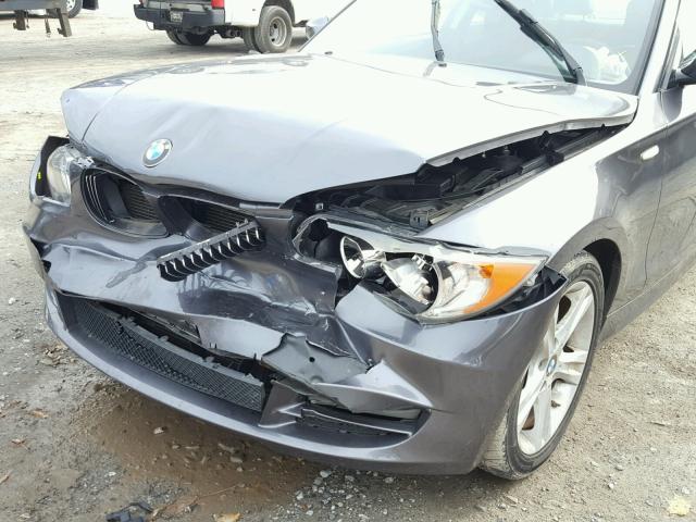 WBAUP735X8VF09802 - 2008 BMW 128 I GRAY photo 9