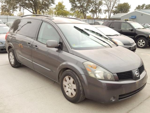 5N1BV28U25N118327 - 2005 NISSAN QUEST S GRAY photo 1